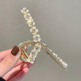 Gemstone Flower Hair Clips for Girls