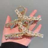 Gemstone Flower Hair Clips for Girls