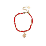 Lucky Mouse & Lucky Lovely Animal Red Rope Braided Double Bracelet Women