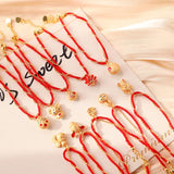 Lucky Mouse & Lucky Lovely Animal Red Rope Braided Double Bracelet Women