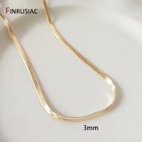 Plated Blade Necklace Snake Bone Chain Choker Necklace Jewelry