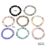 Boho Agate Bead Bracelet Colorful Women's Jewelry