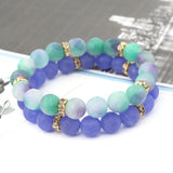 Boho Agate Bead Bracelet Colorful Women's Jewelry