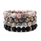 Boho Agate Bead Bracelet Colorful Women's Jewelry