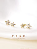 925 Silver Flower Stud Earrings for Women Spain Anniversary Jewelry
