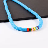 Colorful Bead Choker Necklace For Women