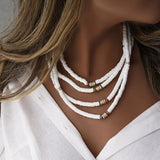 Colorful Bead Choker Necklace For Women