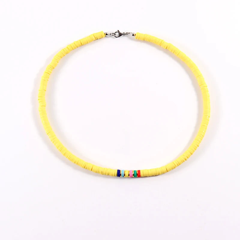 Colorful Bead Choker Necklace For Women