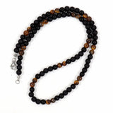 6mm Tiger Eye Stone Matte Bead Men Necklace - Gift Jewelry