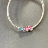 Silver 925 Car Hitch Assembly Charm Bead Pendant Fit Bracelets DIY Fine