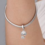 Silver 925 Cat Dog Charm Bead Pandent for Bracelets DIY Sterling Jewelry