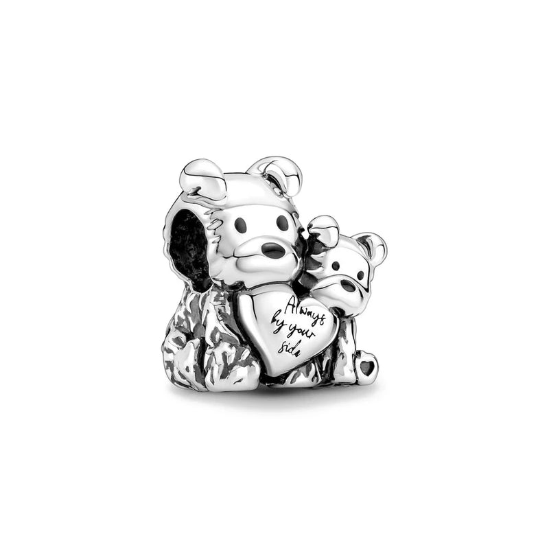 Silver 925 Cat Dog Charm Bead Pandent for Bracelets DIY Sterling Jewelry