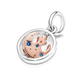 Hotair balloon Charm Bead Pendant Fit Bracelet DIY Fine Sterling Jewelry