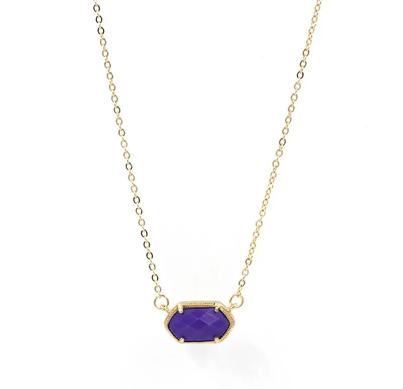 Summer Colored Resin Oval Necklace Pendants