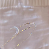 Delicate Star Moon Necklace Wedding Jewelry Party Gift