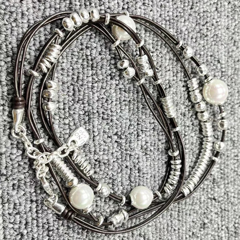 925 Silver Pearl Necklace Jewelry Gift