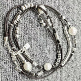 925 Silver Pearl Necklace Jewelry Gift
