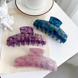 Retro Acetate Hair Clip Claw Marbling Large Size Accessory