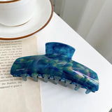 Retro Acetate Hair Clip Claw Marbling Large Size Accessory