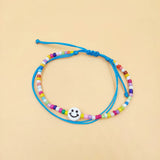 Bohemia Beads Smiling Face Bracelet Flowers Bracelet
