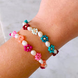 Bohemia Beads Smiling Face Bracelet Flowers Bracelet