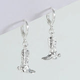 Women Silver Western Cowgirl Earring Cowboy Accessories Metal Drop Earring