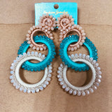 Bohemia Style Long Beaded Silk Earrings