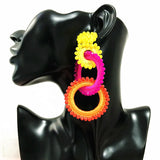 Bohemia Style Long Beaded Silk Earrings