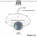Women Moonstone Turquoises Charm Bracelet BOHO Jewelry
