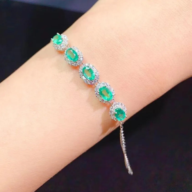 Women's Silver CZ Tennis Bracelet Bangle Jewelry