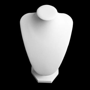 Faux Leather Mannequin Jewelry Necklace Display Holder Neck Bust Stand