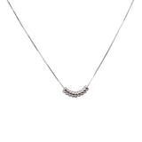 925 Silver Bead Necklace Women Clavicle Chain Jewelry