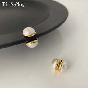 French Baroque Pearl Ear clip Magnet Earrings