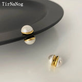 French Baroque Pearl Ear clip Magnet Earrings