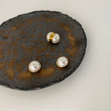 French Baroque Pearl Ear clip Magnet Earrings