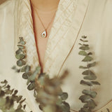 French Shell Avocado Fruit Necklace Clavicle Chain Titanium