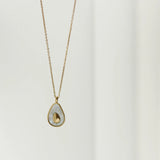 French Shell Avocado Fruit Necklace Clavicle Chain Titanium
