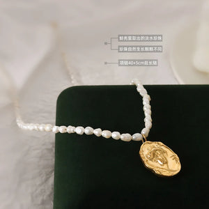 Freshwater Pearl Pendant Necklace for Women Girls