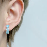 Frosted Zircon 585 Drop Earrings Wedding Jewelry