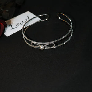 Shining Crystal Punk Choker Necklaces