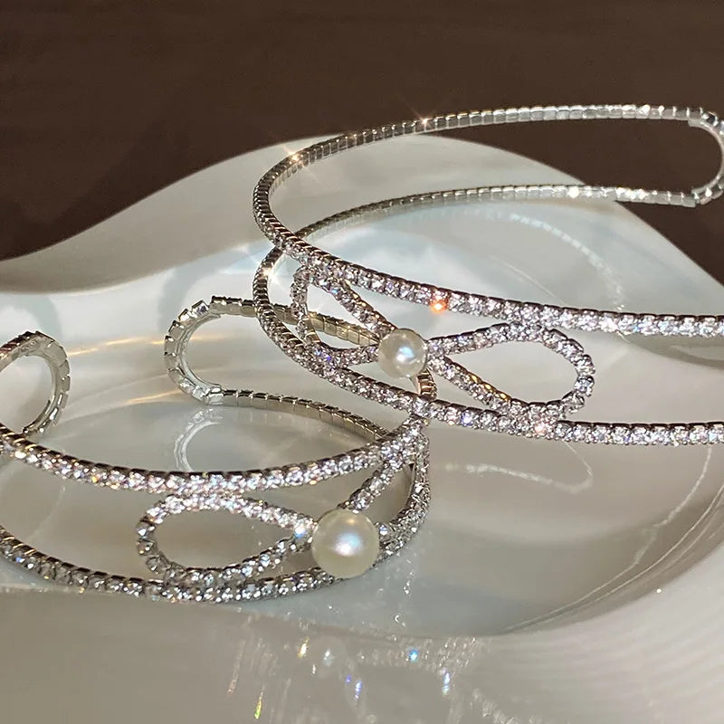 Shining Crystal Punk Choker Necklaces