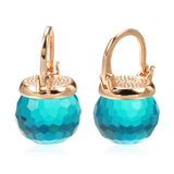 Geometric Zircon Pendant Earrings for Women Wedding Party