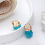 Geometric Zircon Pendant Earrings for Women Wedding Party