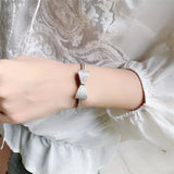 Geometric Zircon Bracelet South American Style Retro Bow Cuff Bracelet