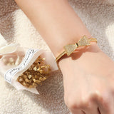 Geometric Zircon Bracelet South American Style Retro Bow Cuff Bracelet