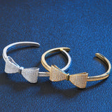 Geometric Zircon Bracelet South American Style Retro Bow Cuff Bracelet