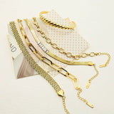 Stainless Steel Snake Bracelet Cuff Bangle for Women