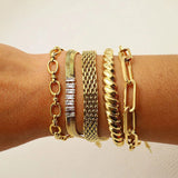 Stainless Steel Snake Bracelet Cuff Bangle for Women