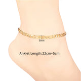 Silver Stainless Steel Anklet Leg Chain Ankle Bracelet Beach Foot Jewelry