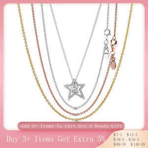 Silver Classic Cable Chain Necklace Chain Gift